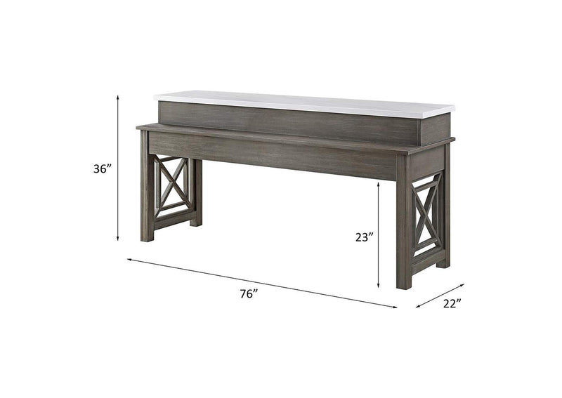 DN00088 Wandella 4Pc Pack Counter Height Table Set with USB