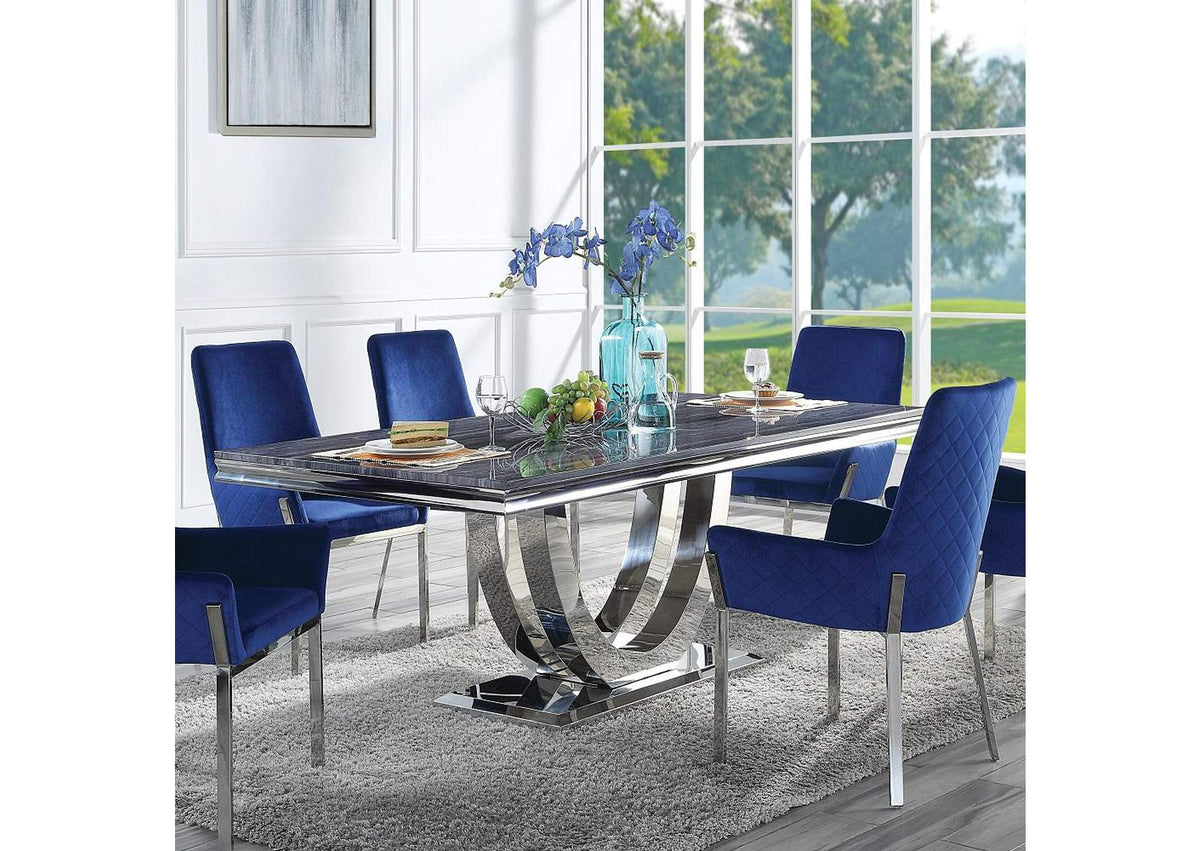 DN00221 Cambrie Dining Table with Engineered Stone Top