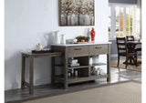 DN00307 Feivel Kitchen Island with Pull Out Table