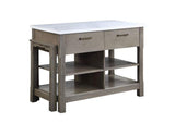DN00307 Feivel Kitchen Island with Pull Out Table