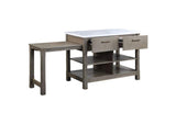 DN00307 Feivel Kitchen Island with Pull Out Table