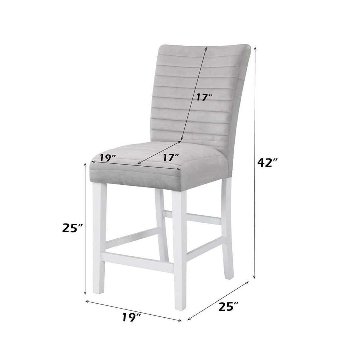 DN00818 Elizaveta Counter Height Chair - Set of 2