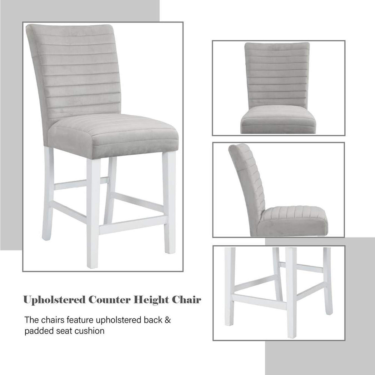 DN00818 Elizaveta Counter Height Chair - Set of 2