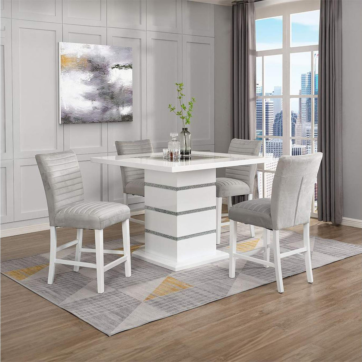 DN00818 Elizaveta Counter Height Chair - Set of 2