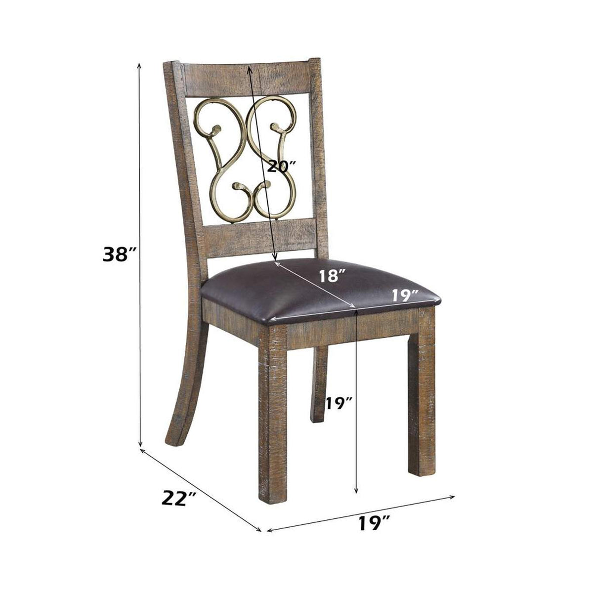 DN00981 Raphaela Side Chair - Set of 2
