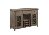 DN00983 Raphaela Server with Cup Holder and Wine Rack