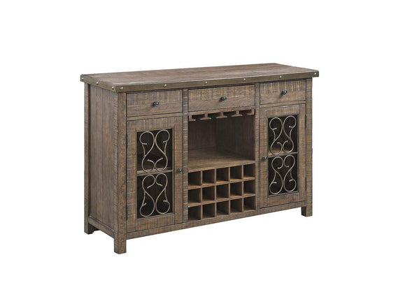 DN00983 Raphaela Server with Cup Holder and Wine Rack
