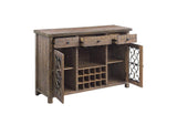 DN00983 Raphaela Server with Cup Holder and Wine Rack