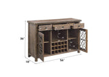DN00983 Raphaela Server with Cup Holder and Wine Rack