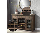 DN00983 Raphaela Server with Cup Holder and Wine Rack