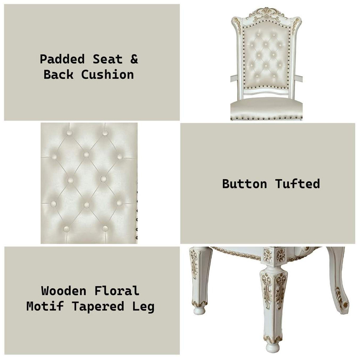 DN01349 Vendome Arm Chair - Set of 2