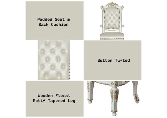 DN01349 Vendome Arm Chair - Set of 2