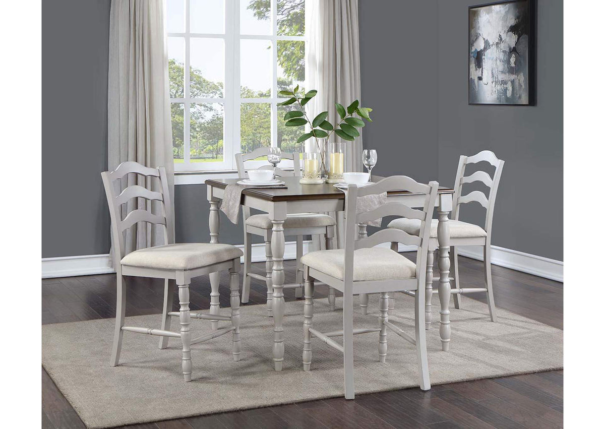 DN01439 Bettina 5Pc Pack Counter Height Table Set