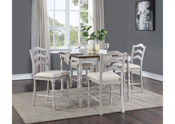 DN01439 Bettina 5Pc Pack Counter Height Table Set