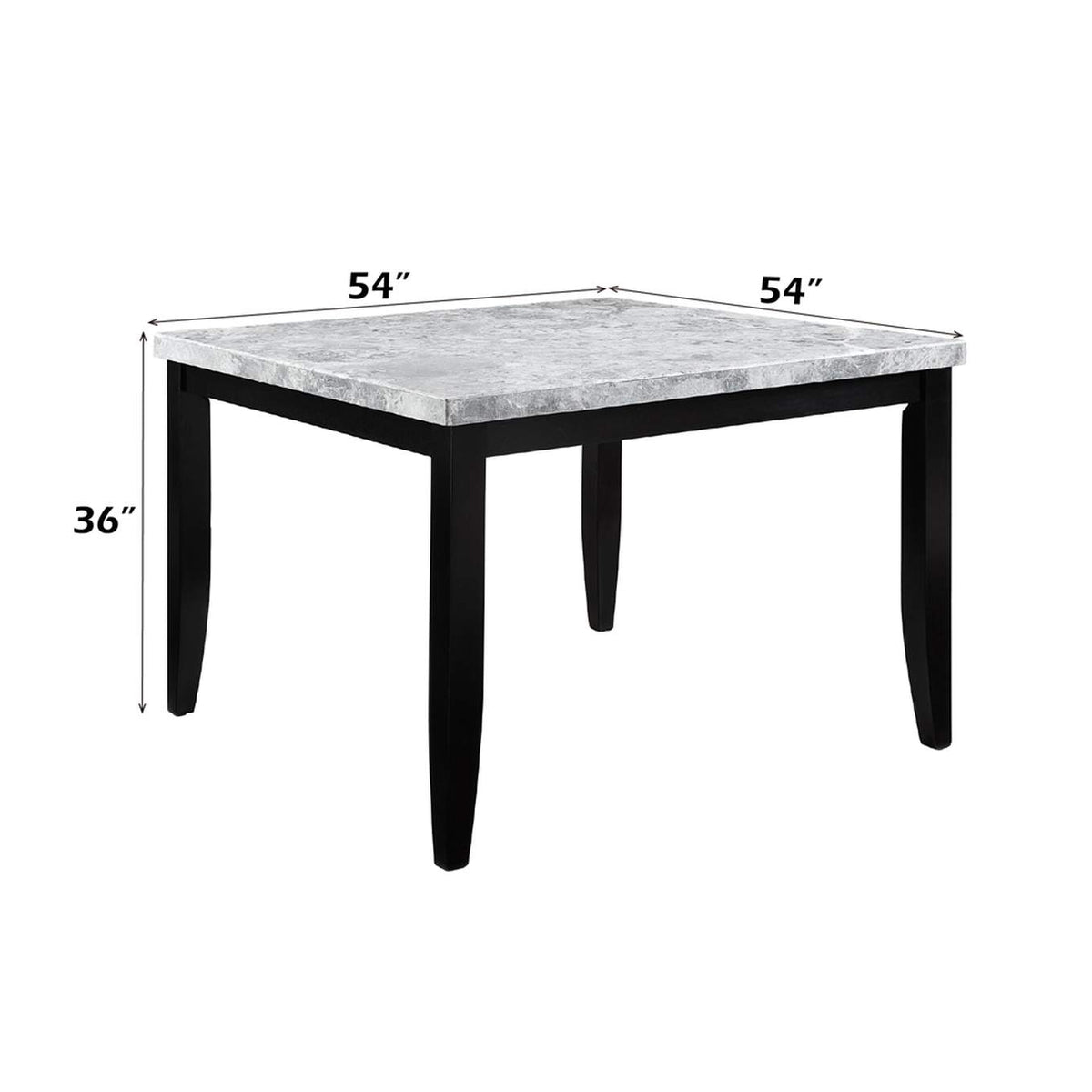 DN01444 Hussein Counter Height Table with Marble Top
