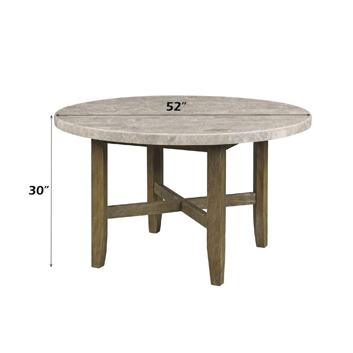 DN01449 Karsen Dining Table with Marble Top