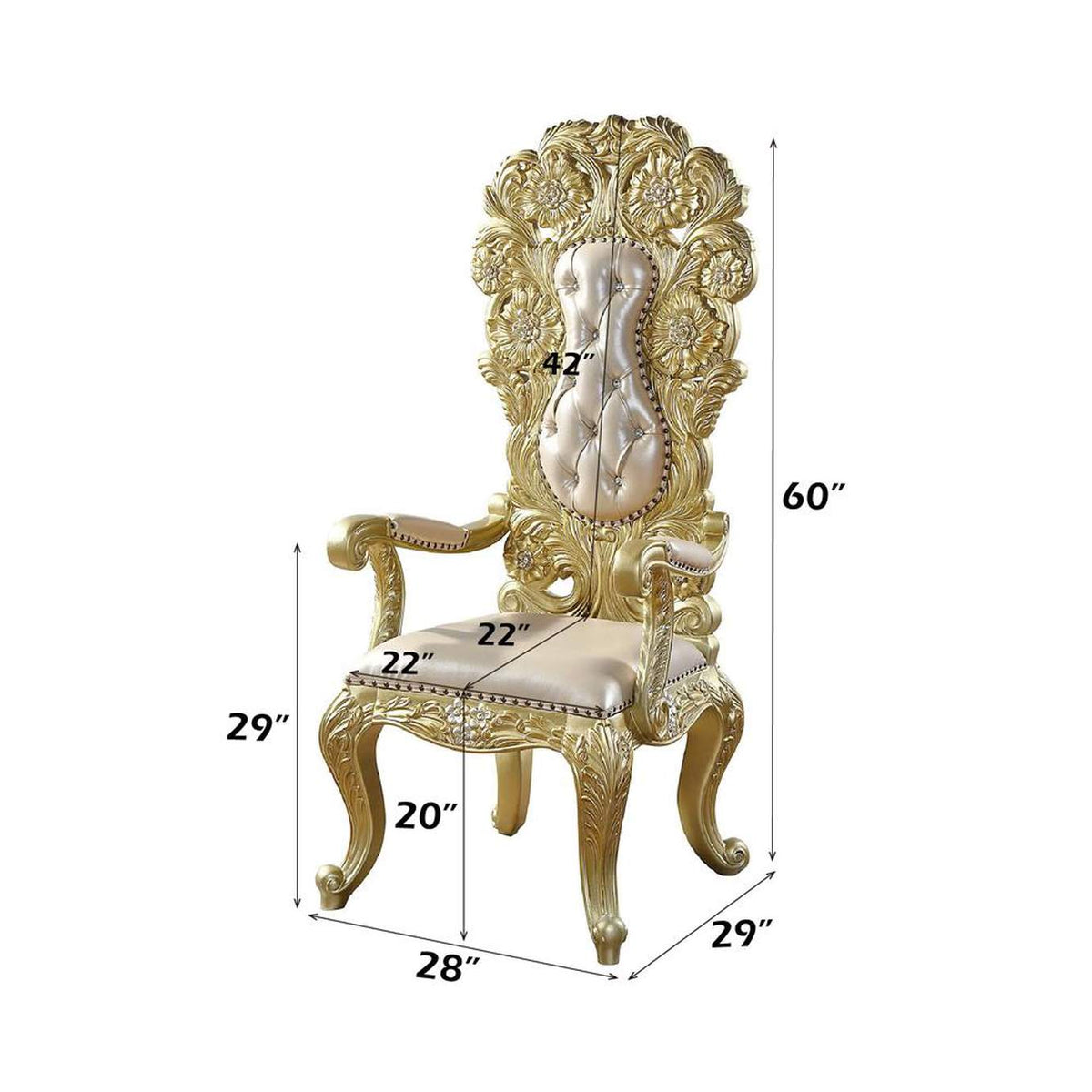 DN01484 Cabriole Arm Chair - Set of 2