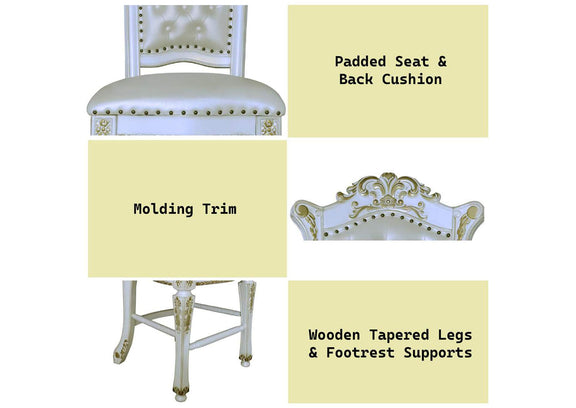 DN01516 Vendome Counter Height Chair - Set of 2