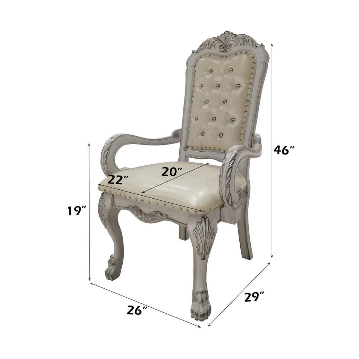 DN01697 Dresden Arm Chair - Set of 2