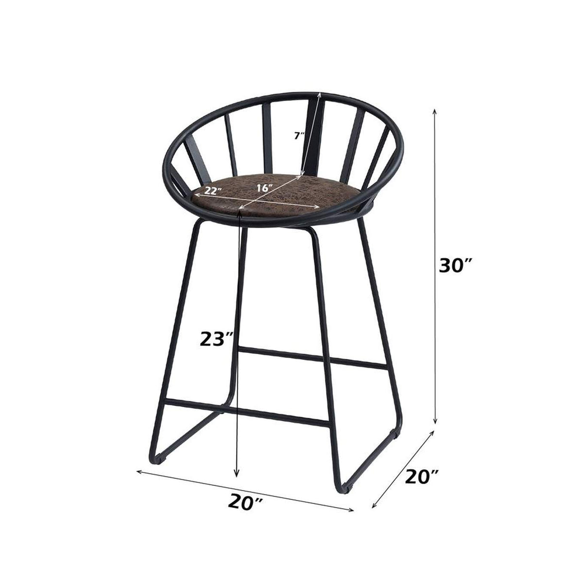 DN01756 Zudora Counter Height Chair - Set of 2