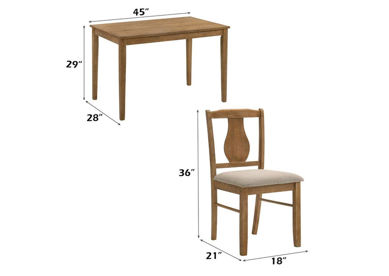 DN01804 Kayee 5Pc Pack Dining Set