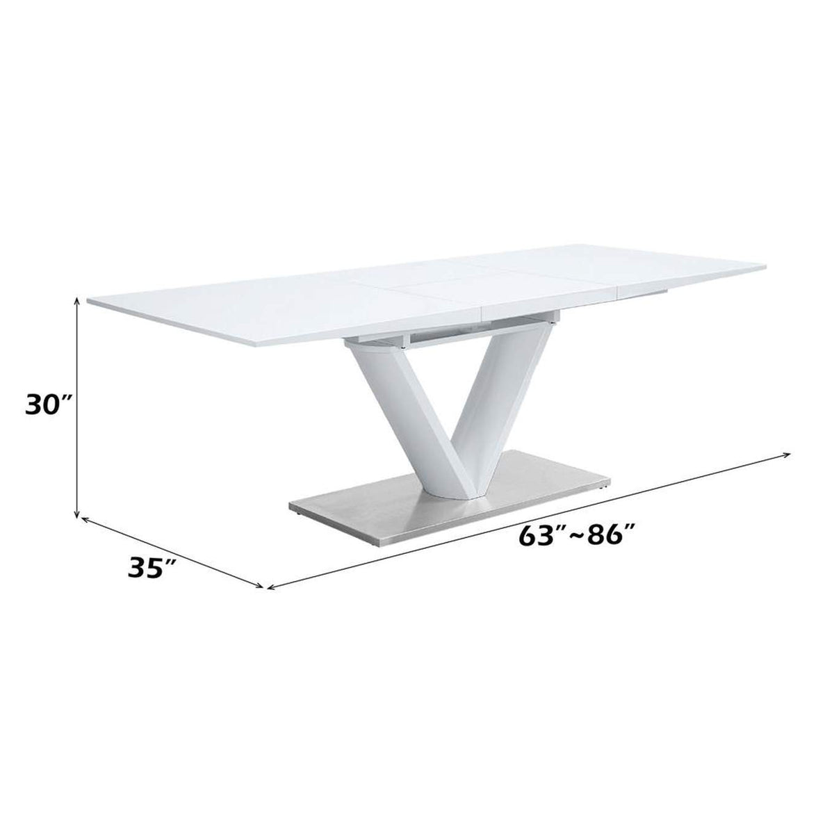 DN01947 Gallegos Dining Table with Leaf