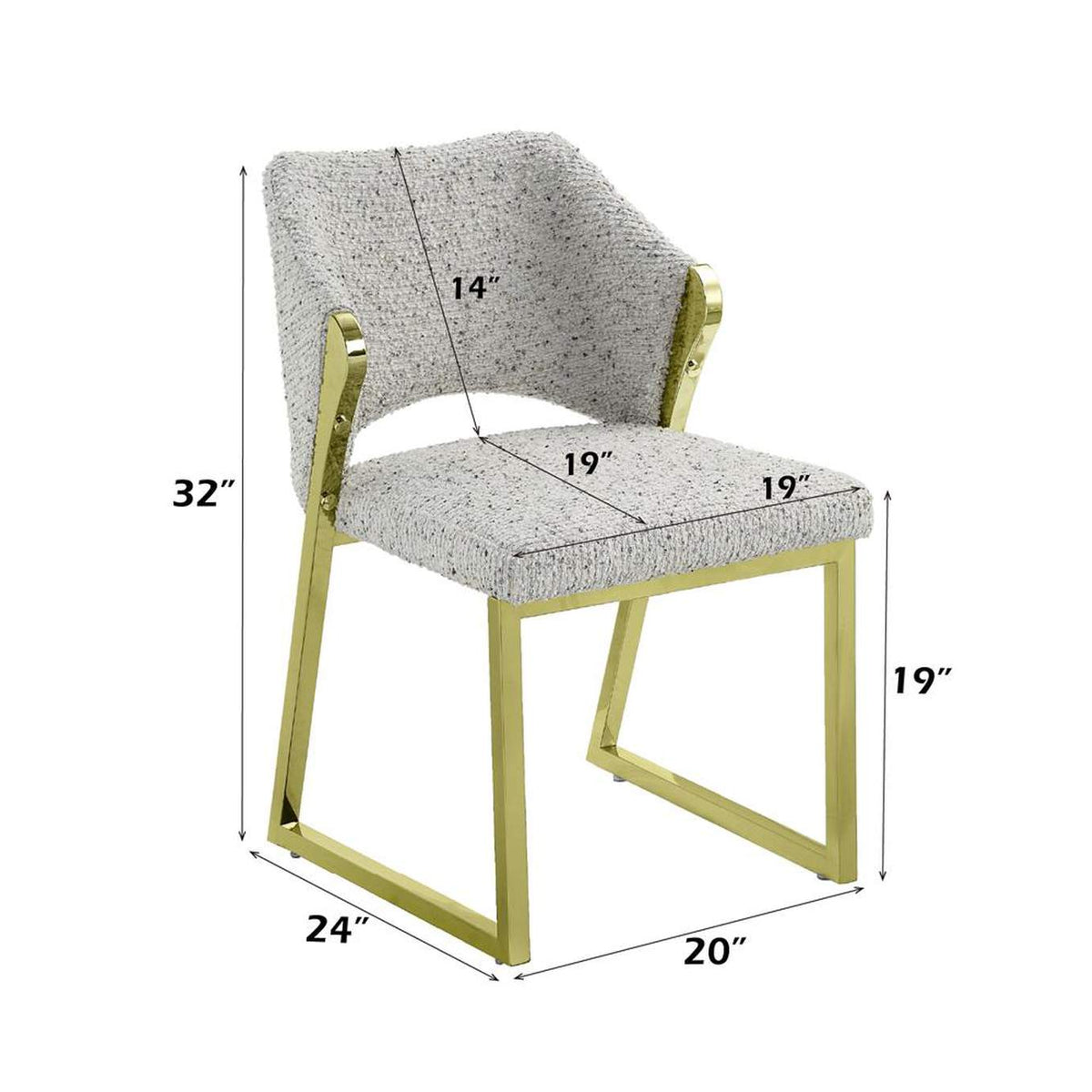 DN02107 Galdesa Side Chair - Set-2