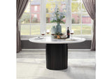 DN02141 Jaramillo Round Dining Table with Engineered Marble Top