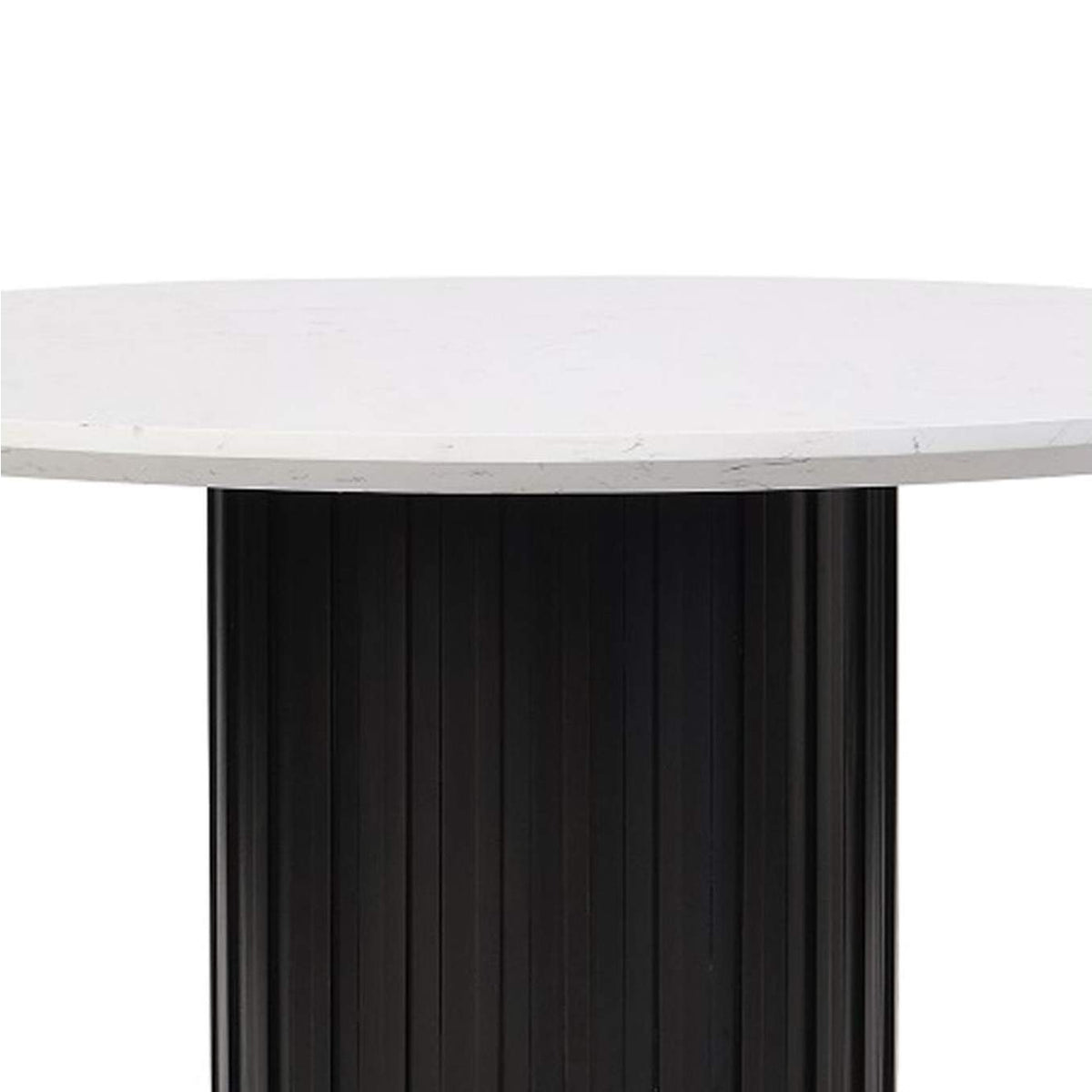 DN02141 Jaramillo Round Dining Table with Engineered Marble Top