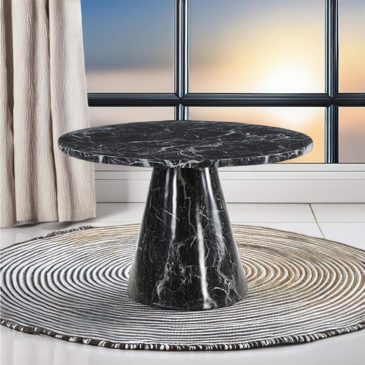 DN02155 Hollis Dining Table with Engineered Stone Top