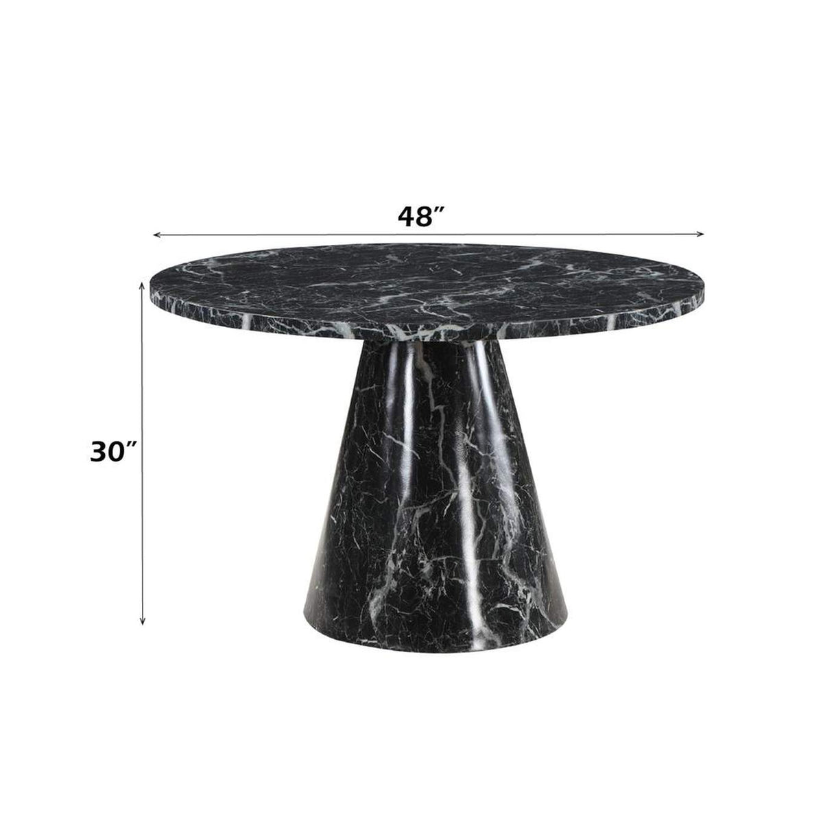 DN02155 Hollis Dining Table with Engineered Stone Top