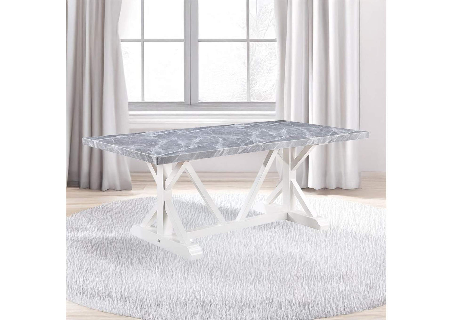 DN02159 Hollyn Dining Table with Engineered Stone Top