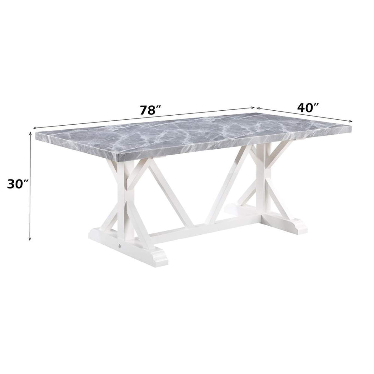 DN02159 Hollyn Dining Table with Engineered Stone Top