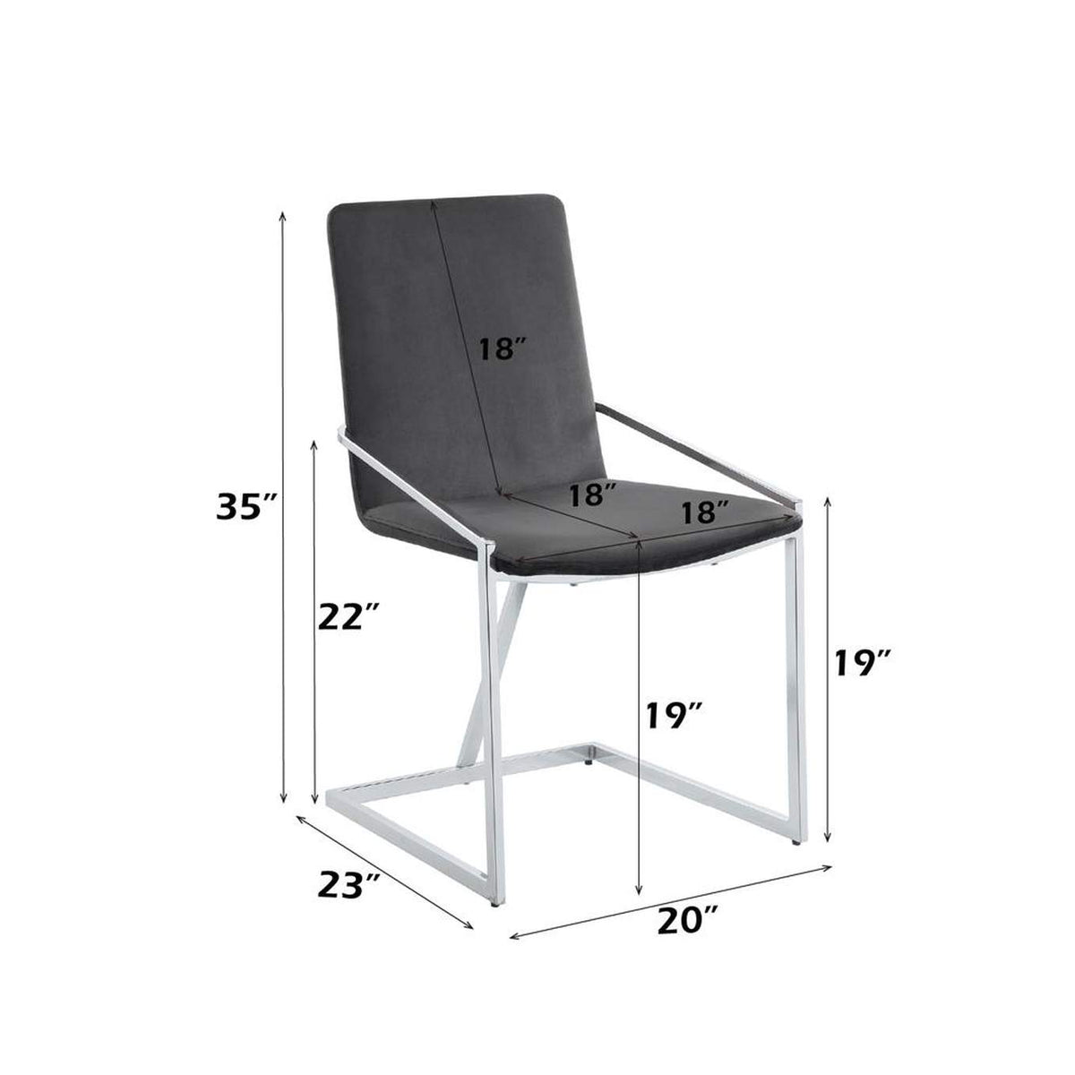 DN02235 Zlatan Side Chair - Set of 2