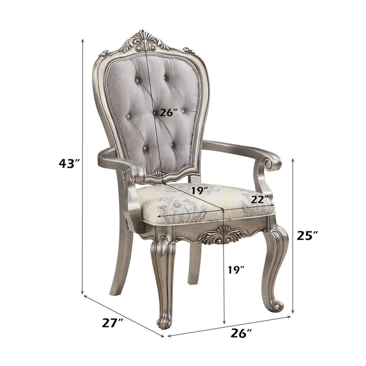 DN02283 Ariadne Arm Chair - Set of 2