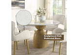 DN02390 Kala Round Dining Table with Marble Top