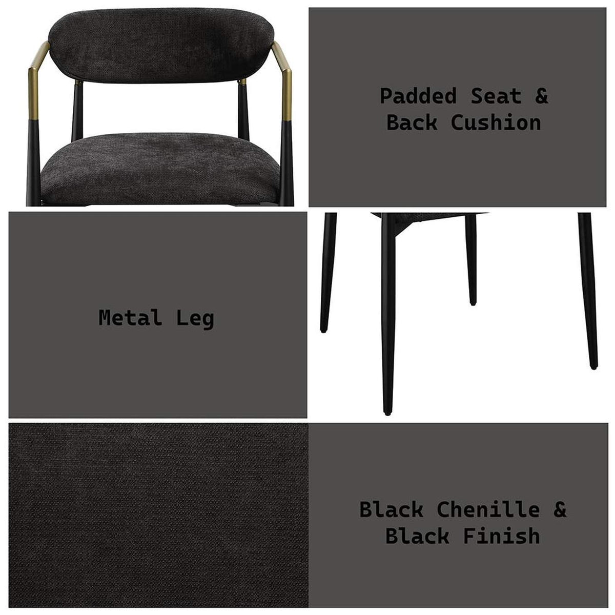 DN02696 Jaramillo Arm Chair - Set-2