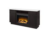 DN02718 Jaramillo Server with Natural Marble Top and Fireplace