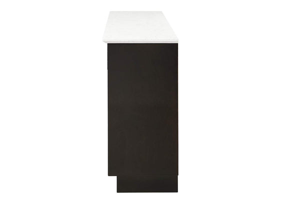DN02718 Jaramillo Server with Natural Marble Top and Fireplace