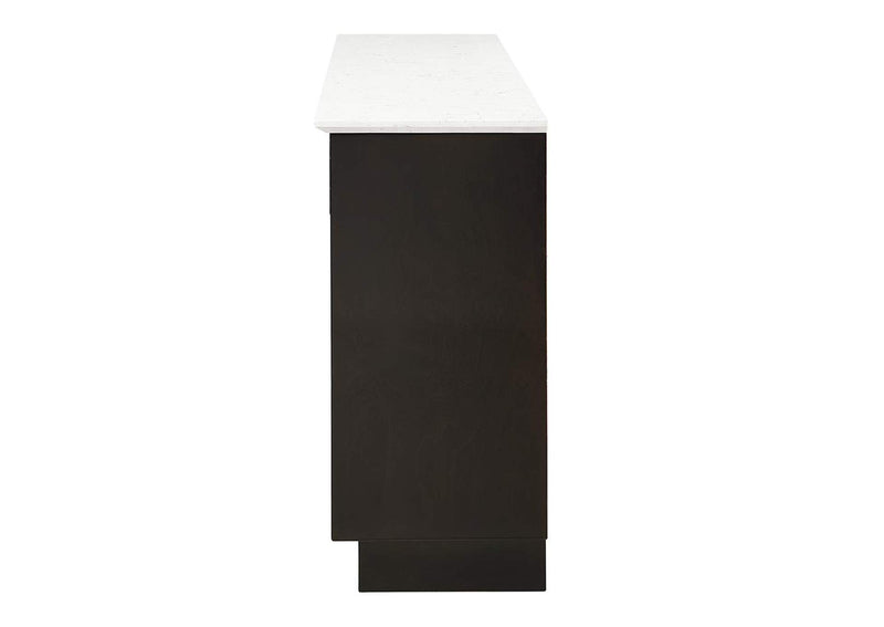 DN02718 Jaramillo Server with Natural Marble Top and Fireplace