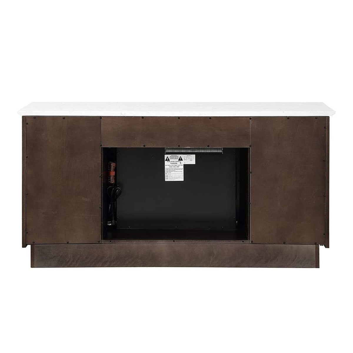 DN02718 Jaramillo Server with Natural Marble Top and Fireplace