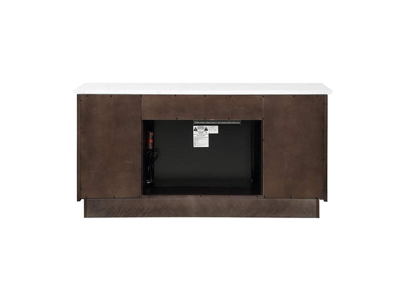 DN02718 Jaramillo Server with Natural Marble Top and Fireplace