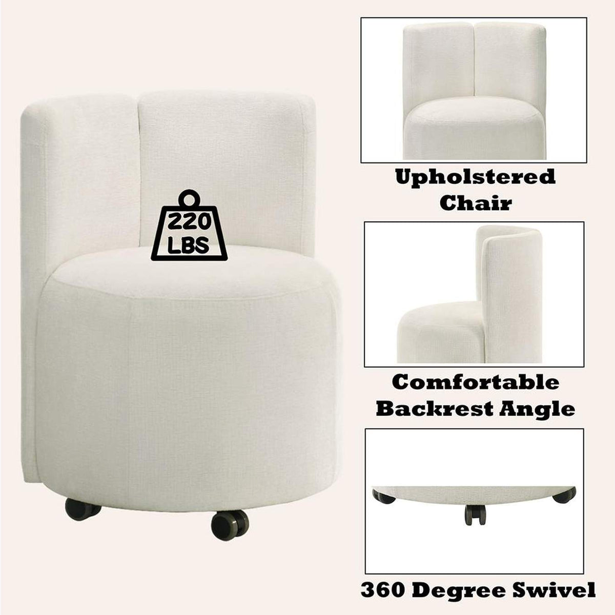 DN02866 Blayde Side Chair with Swivel - Set of 2
