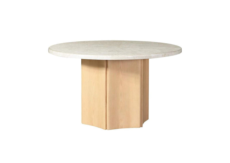 DN02875 Qwin Round Dining Table with Marble Top