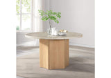 DN02875 Qwin Round Dining Table with Marble Top