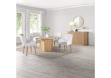 DN02875 Qwin Round Dining Table with Marble Top