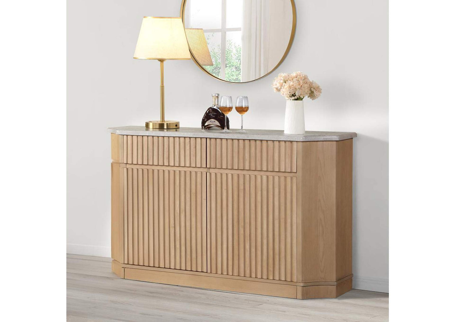 DN02878 Qwin Server with Marble Top
