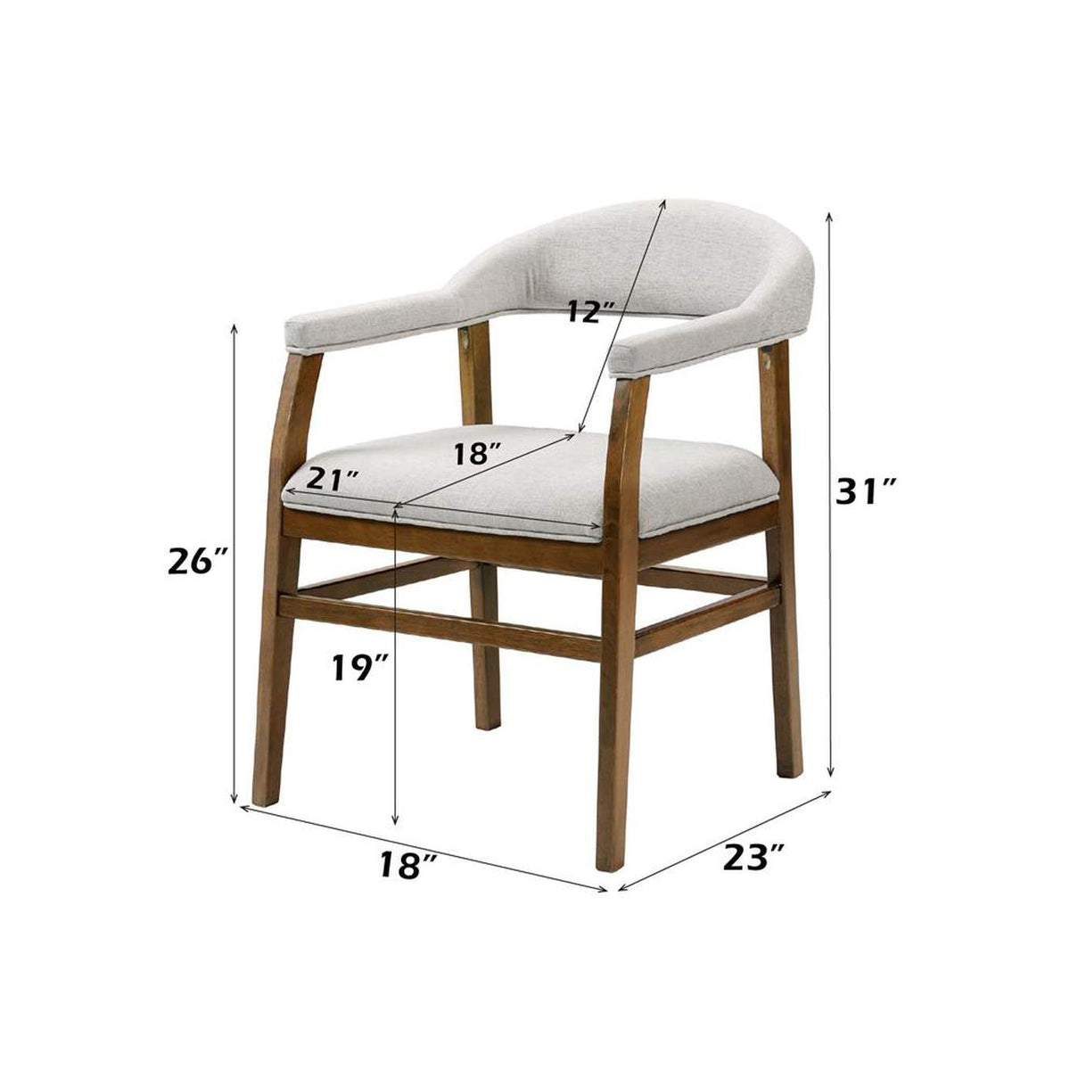 DN03096 Darcy Arm Chair - Set of 2