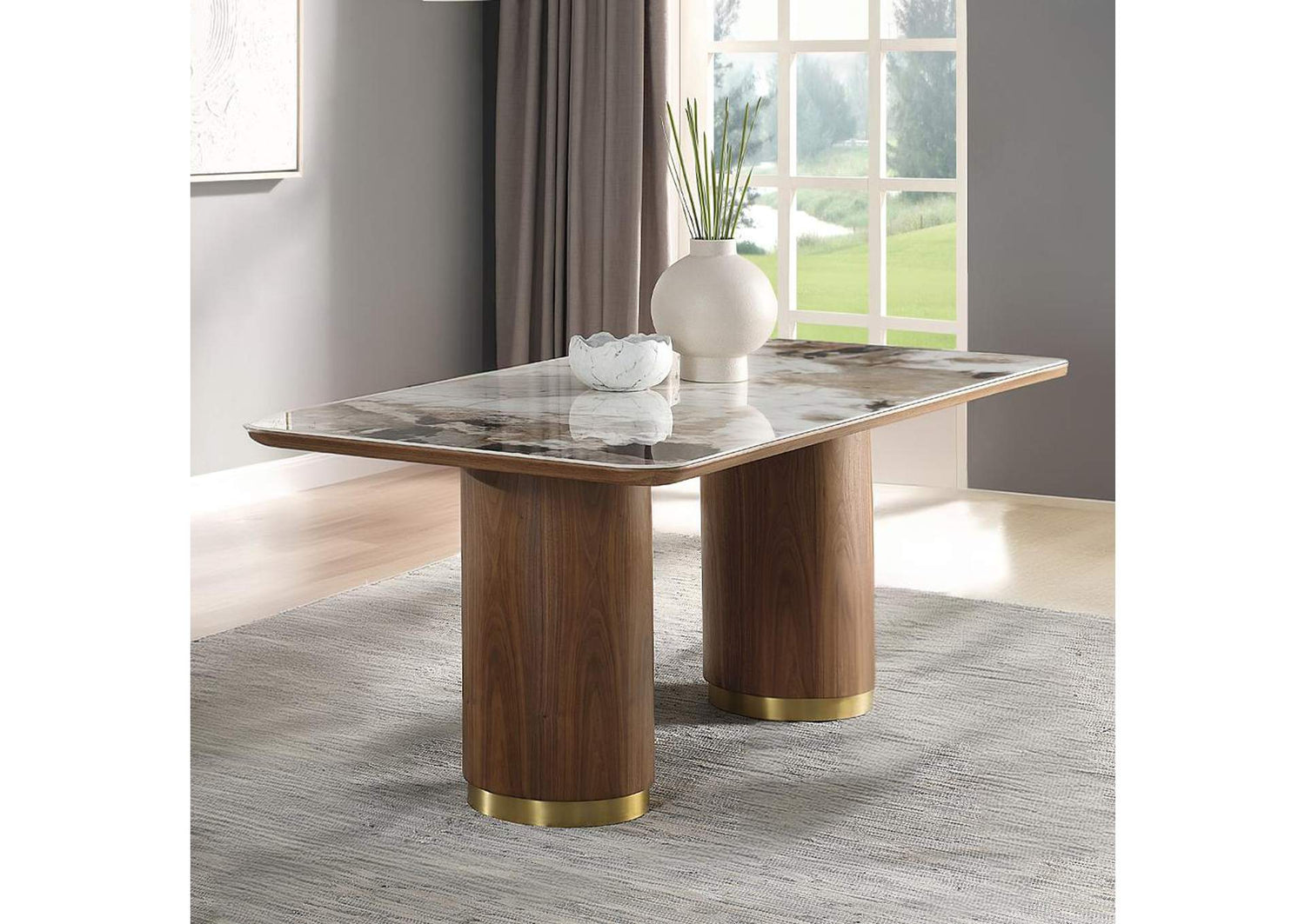DN03145 Willene Dining Table with Ceramic Top