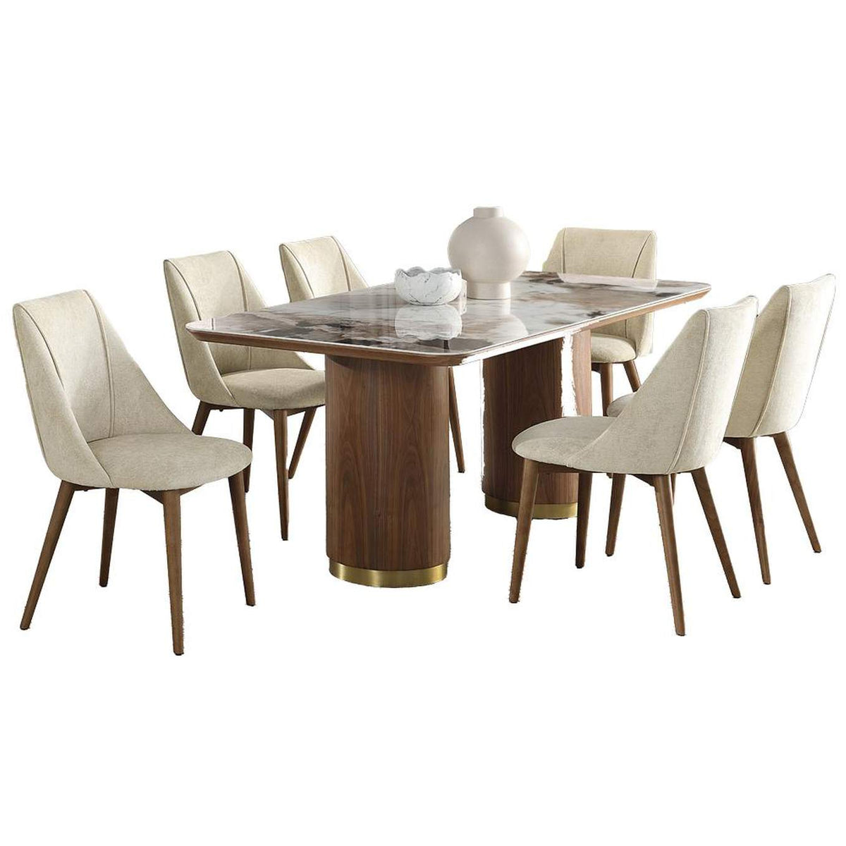 DN03145 Willene Dining Table with Ceramic Top